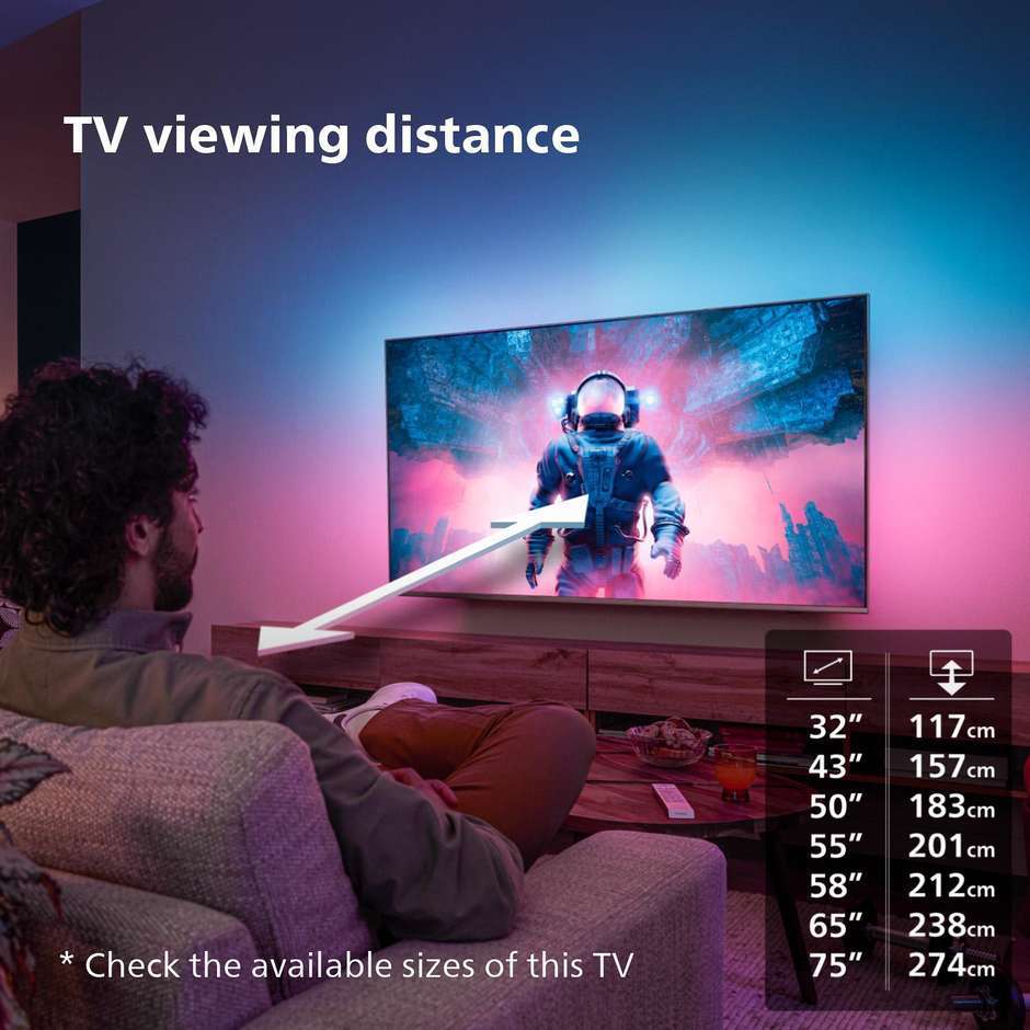 PHILIPS 55PML9008/ Smart TV 55" LED 4K Ultra HD Colore Anthracite
