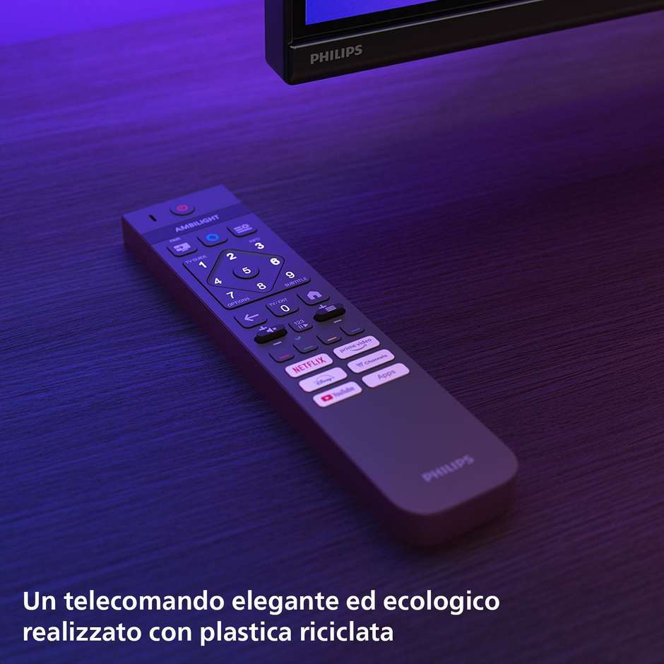 Philips 65OLED770/12 Smart TV OLED 65" 4K Ultra HD Wi-Fi DVB-T2 Classe F Nero