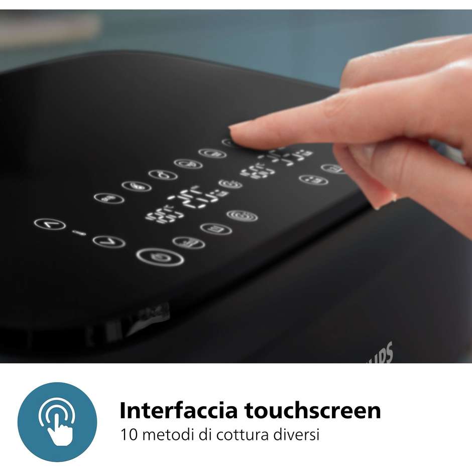 Philips Airfryer Serie 1000 NA150/00 Friggitrice ad aria con cestello Flexi, 2.450 W
