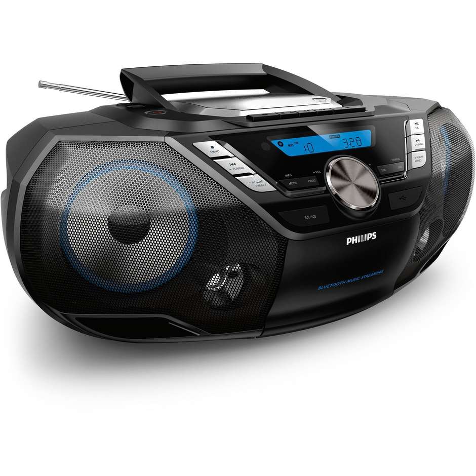 Philips AZB798T-12 Stereo CD DAB e DAB+  Bluetooth potenza 12 W colore Nero e Blu