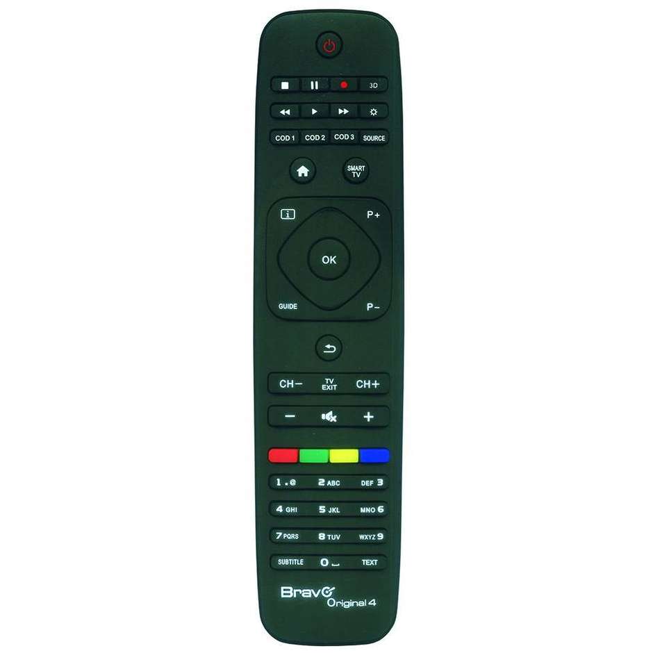 Philips Bravo Tc original 4 Telecomando preprogrammata per TV Colore Nero