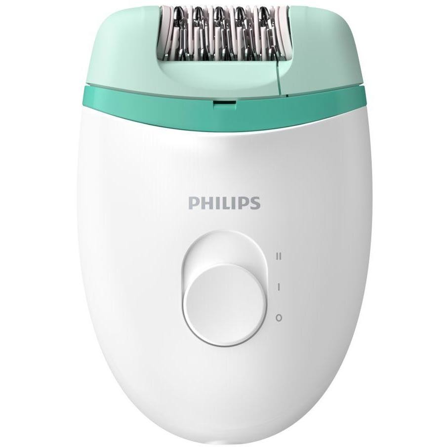 Philips BRE224/00 Satinelle Essential epilatore compatto con cavo colore bianco e verde