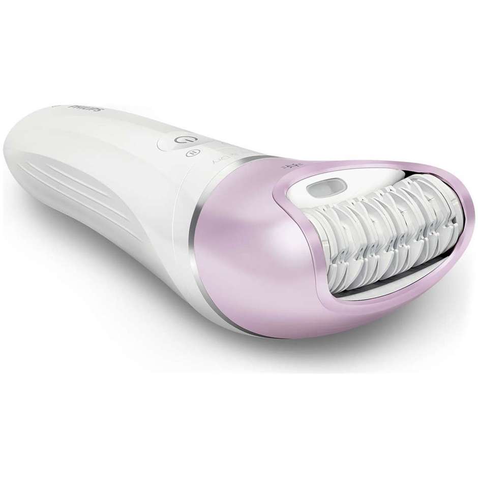 Philips BRE632/00 Satinelle Advanced Wet & Dry epilatore ricaricabile per gambe, corpo e viso colore bianco, rosa