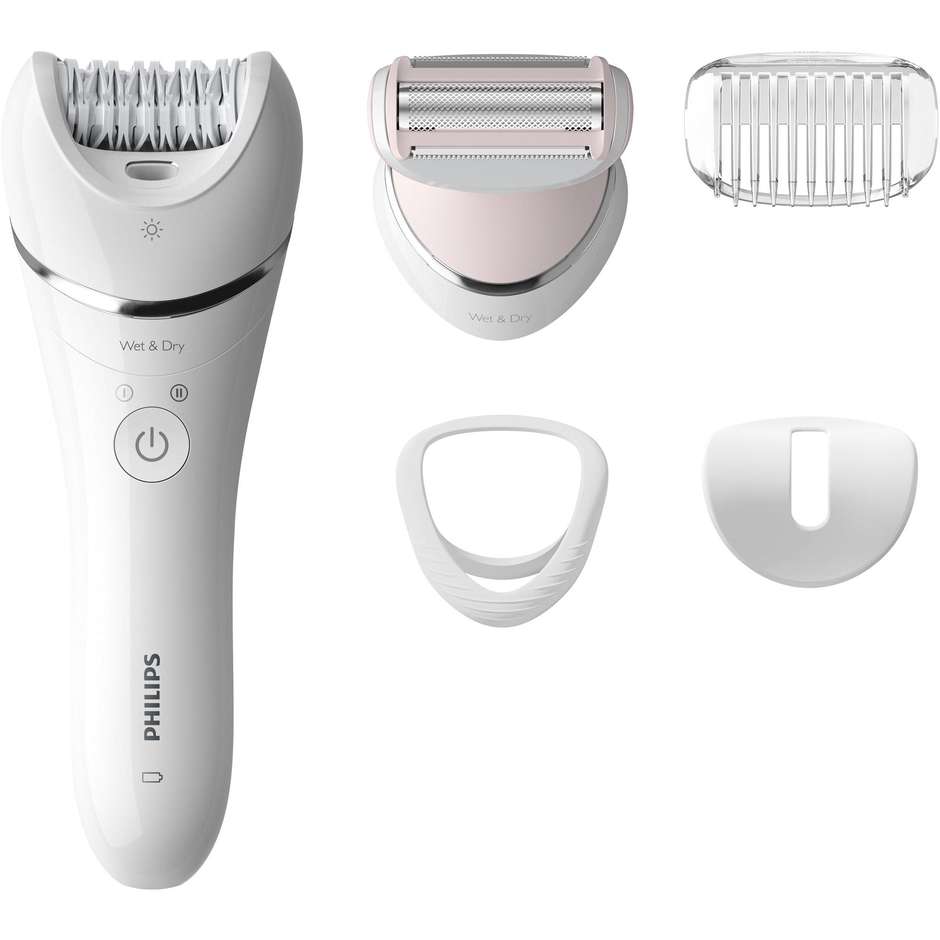 Philips BRE710/00 epilatore Wet & Dry bianco con sistema in ceramica