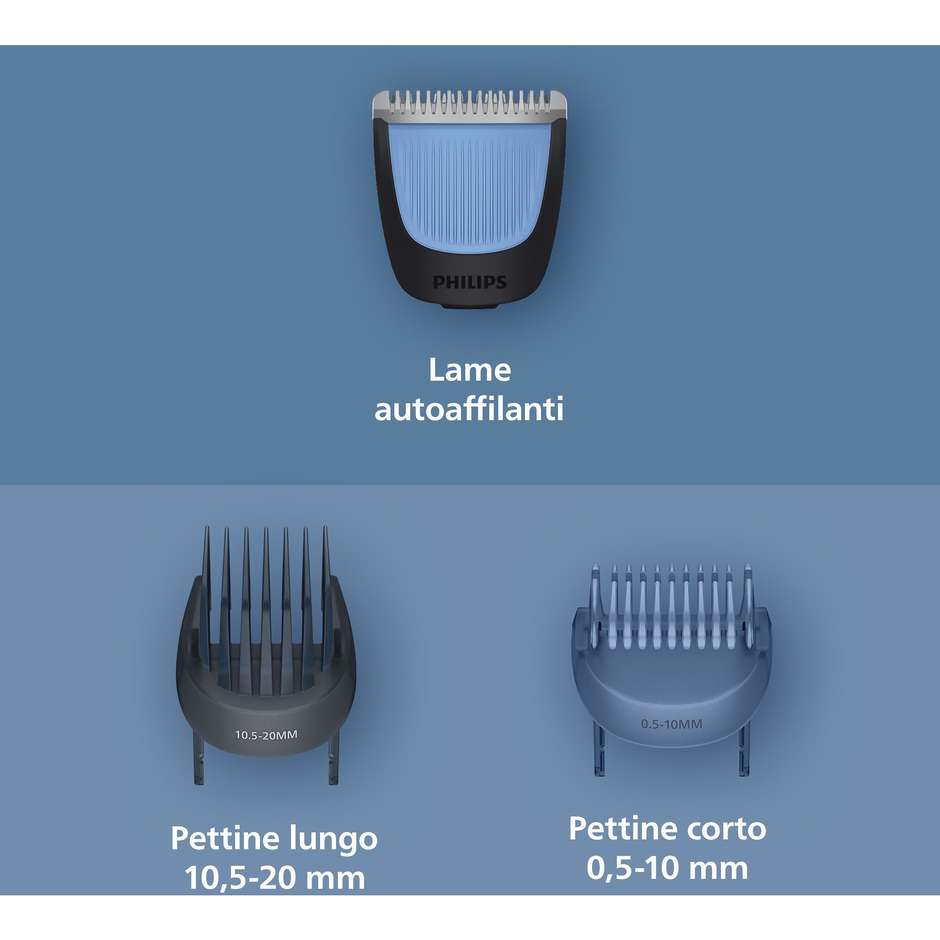 Philips BT3620/15 Regolabarba Wet & Dry 40 lunghezze USB Nero
