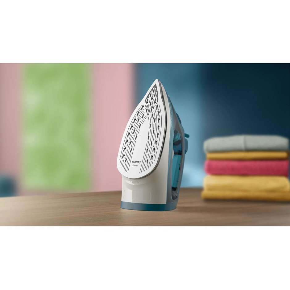Philips DST2030/90 Ferro a Vapore Serie 2000 Ceramica 2000W Colore Acqua
