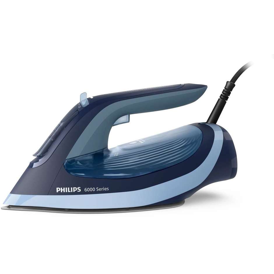 Philips DST6120/20 Ferro a Vapore Serie 6000 OptimalTemp 2600W SteamGlide Plus Blu