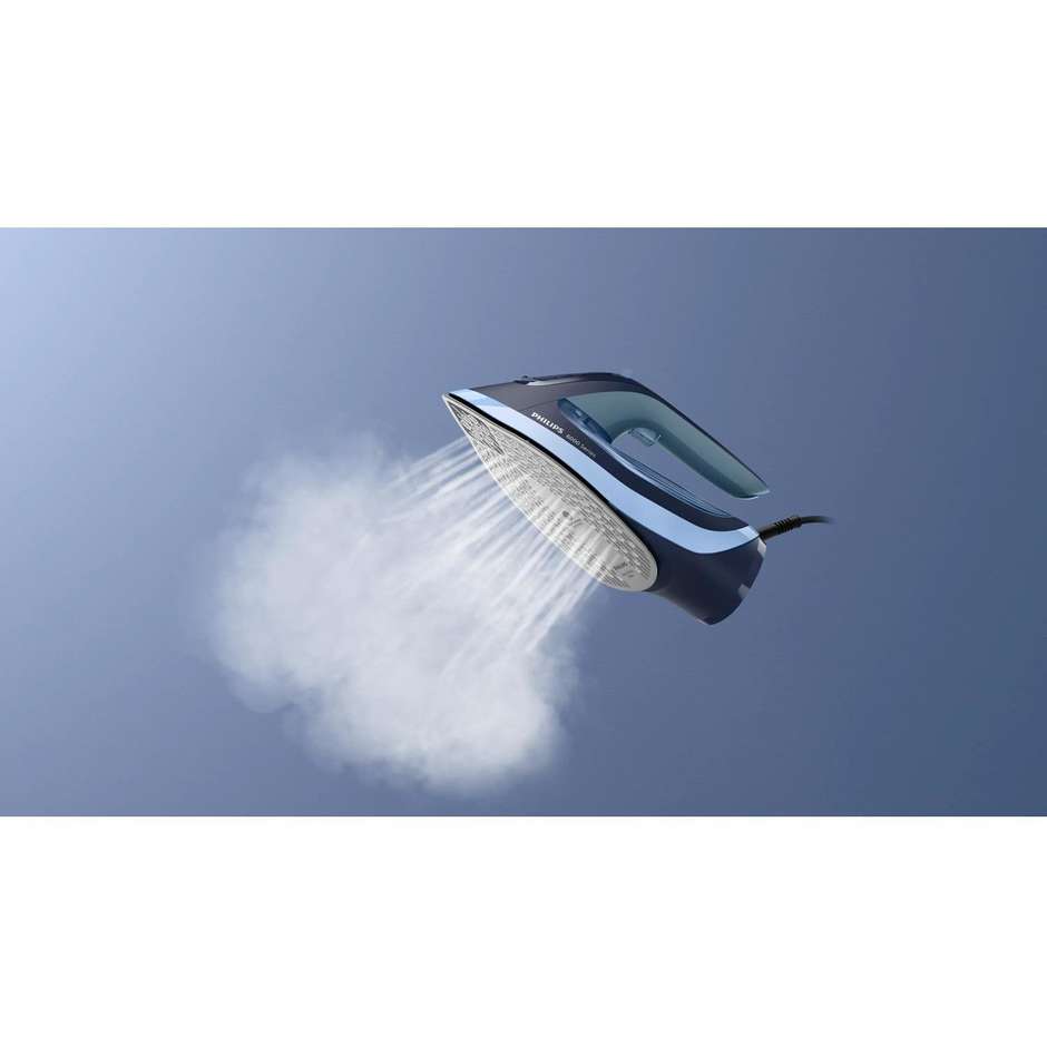 Philips DST6120/20 Ferro a Vapore Serie 6000 OptimalTemp 2600W SteamGlide Plus Blu