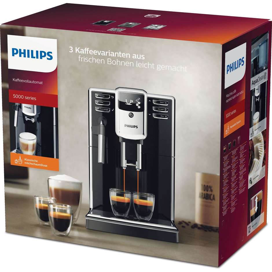 Philips EP5310/20 Series 5000 macchina da caffè automatica con cappuccinatore colore nero