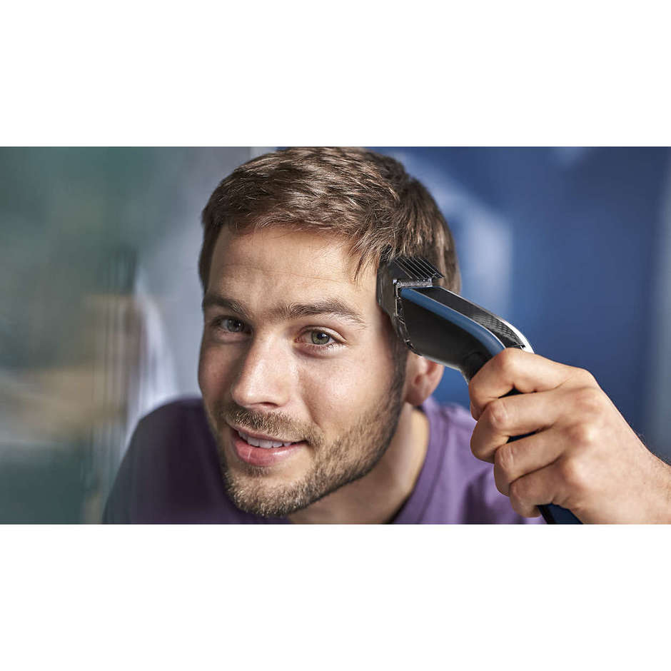 Philips Hairclipper Serie 5000 HC5612/15 Tagliacapelli Ricaricabile Lame DualCut 75 Minuti Blu e Nero