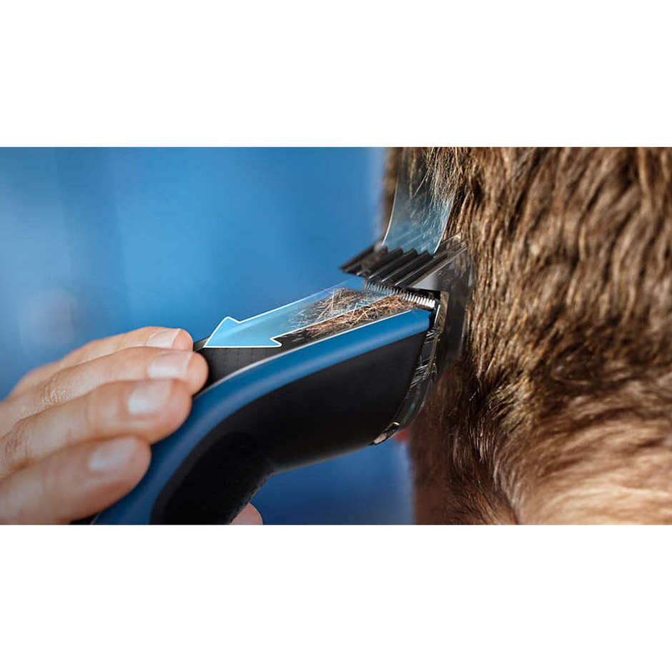 Philips Hairclipper Serie 5000 HC5612/15 Tagliacapelli Ricaricabile Lame DualCut 75 Minuti Blu e Nero