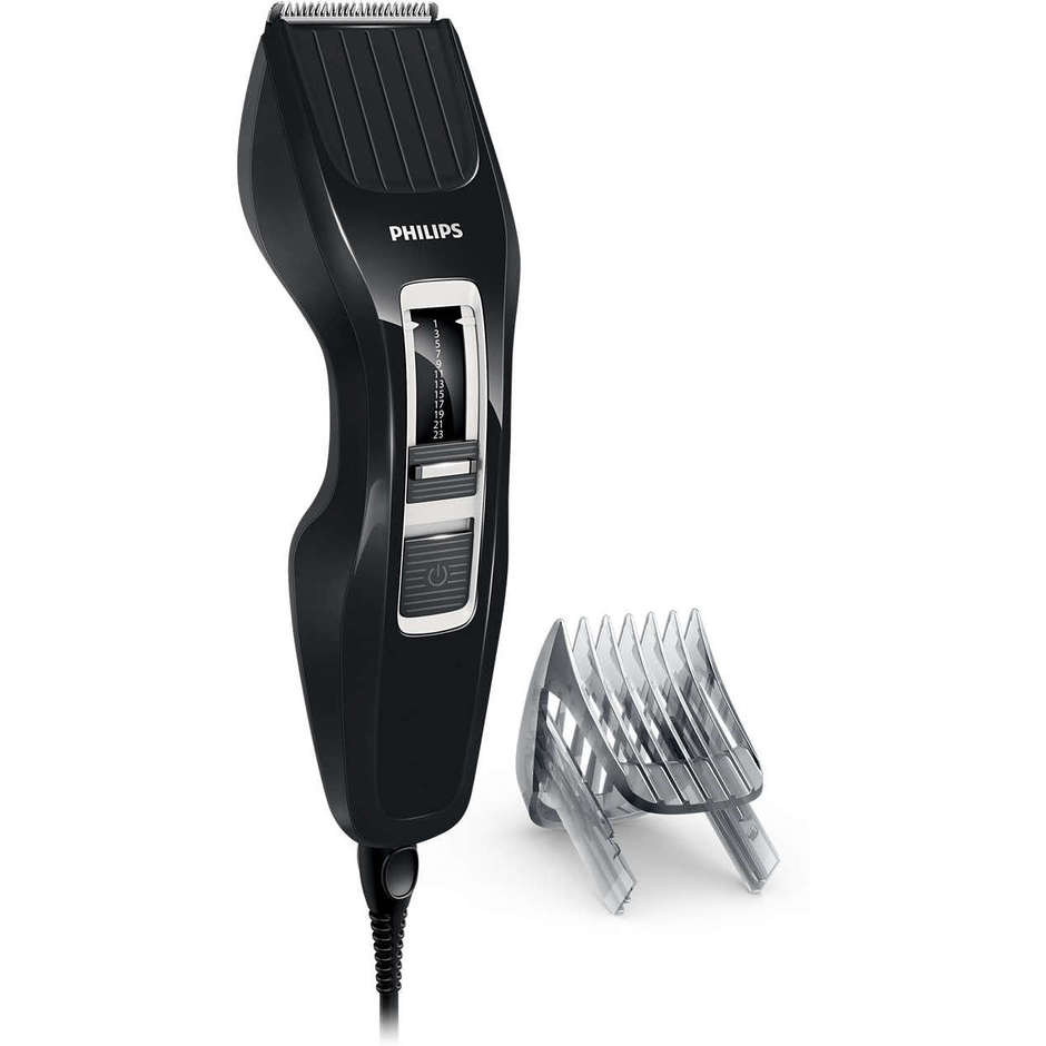 Philips HC3410/15 Hairclipper regolacapelli a rete lame inox con accessori nero
