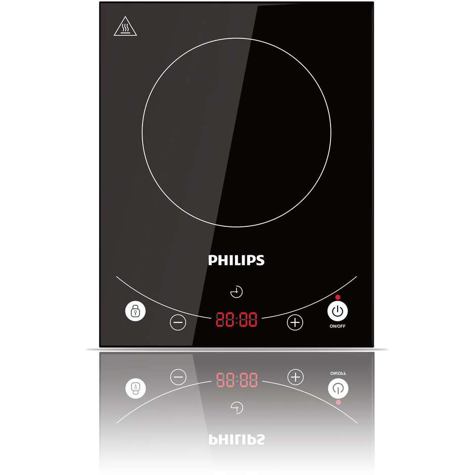 Philips HD4933/40 Avance Collection piastra a induzione potenza 2000 Watt vetroceramica colore nero