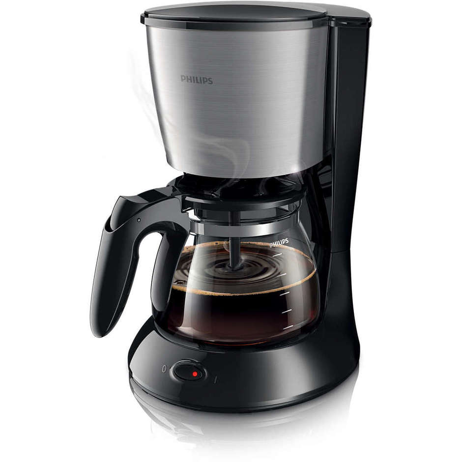 Philips HD7462/20 Daily Collection Macchina da Caffè con Filtro 1000 W 1,2 L Nero Acciaio Inossidabile