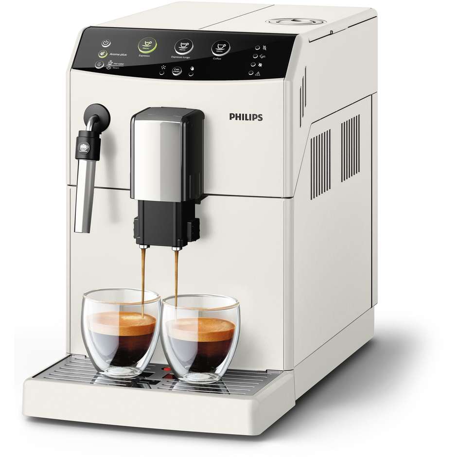 Philips HD8827/12 macchina da caffè super automatica con pannarello classico colore bianco