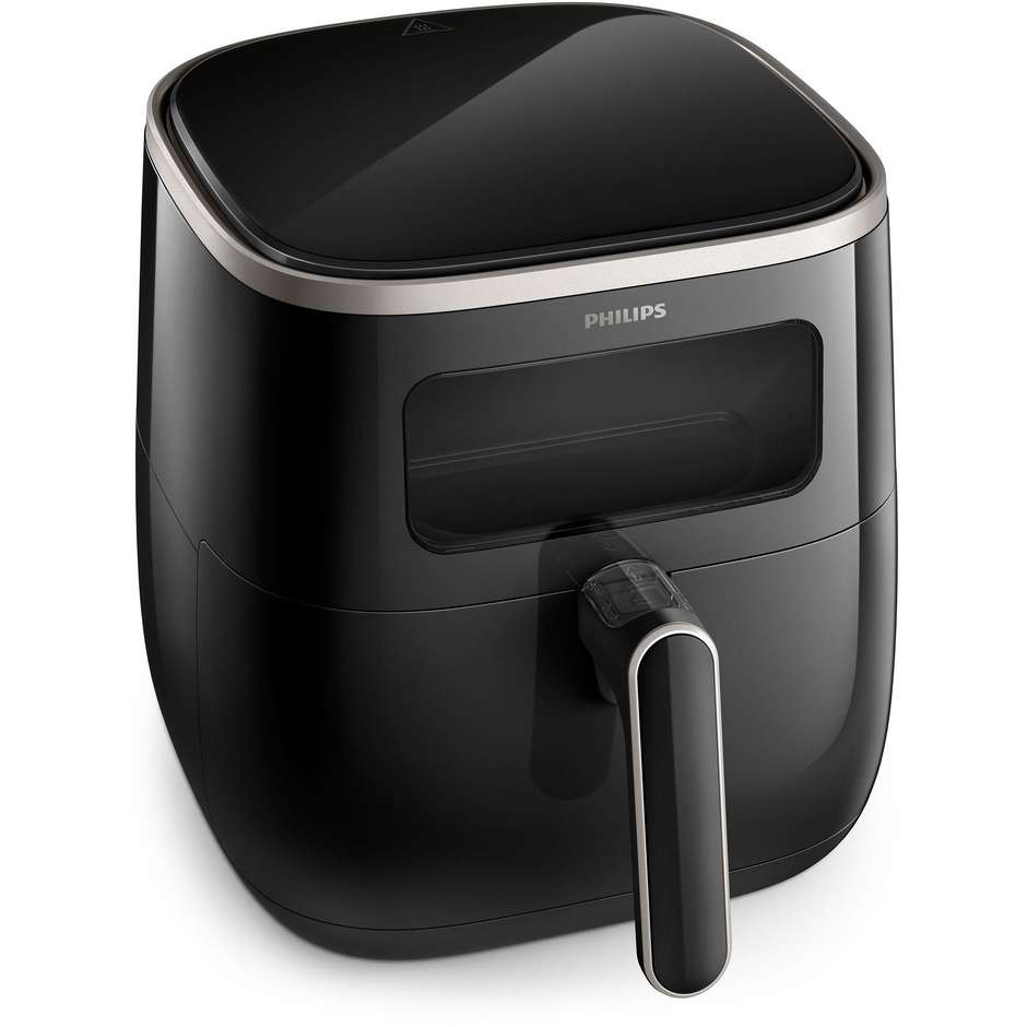 Philips HD9257/80 Airfryer Friggitrice ad Aria con Finestra Visiva 5.6 L 1700 W 14 Programmi Nero