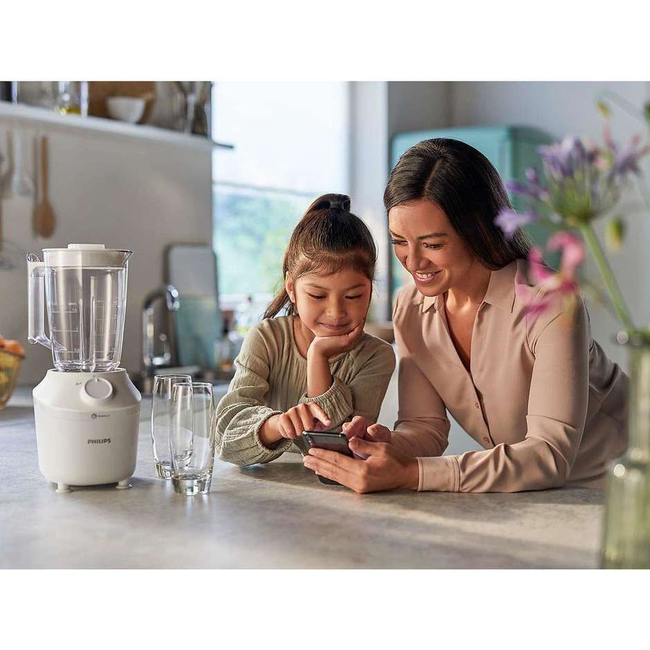 Philips HR2041/00 Frullatore da Tavolo 450 W, 1,9 L, Bianco