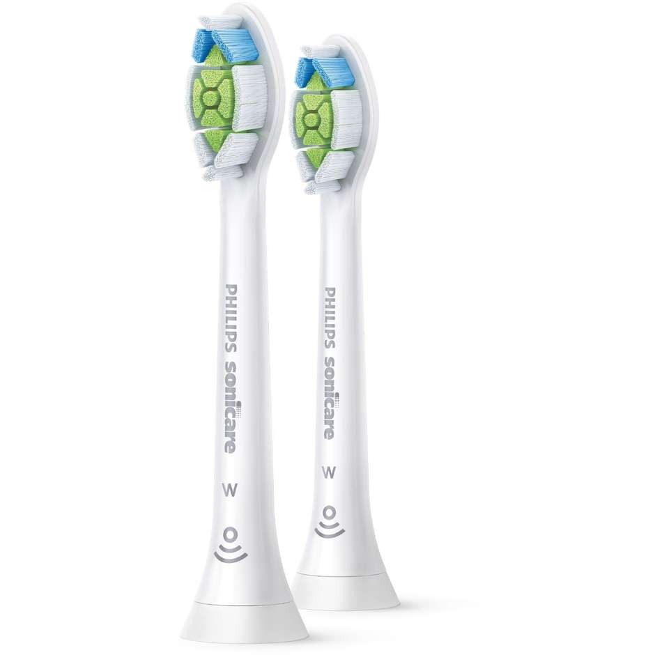 Philips HX6062/10 Sonicare W Optimal White Testine di ricambio 2 pezzi per spazzolino Philips Sonicare