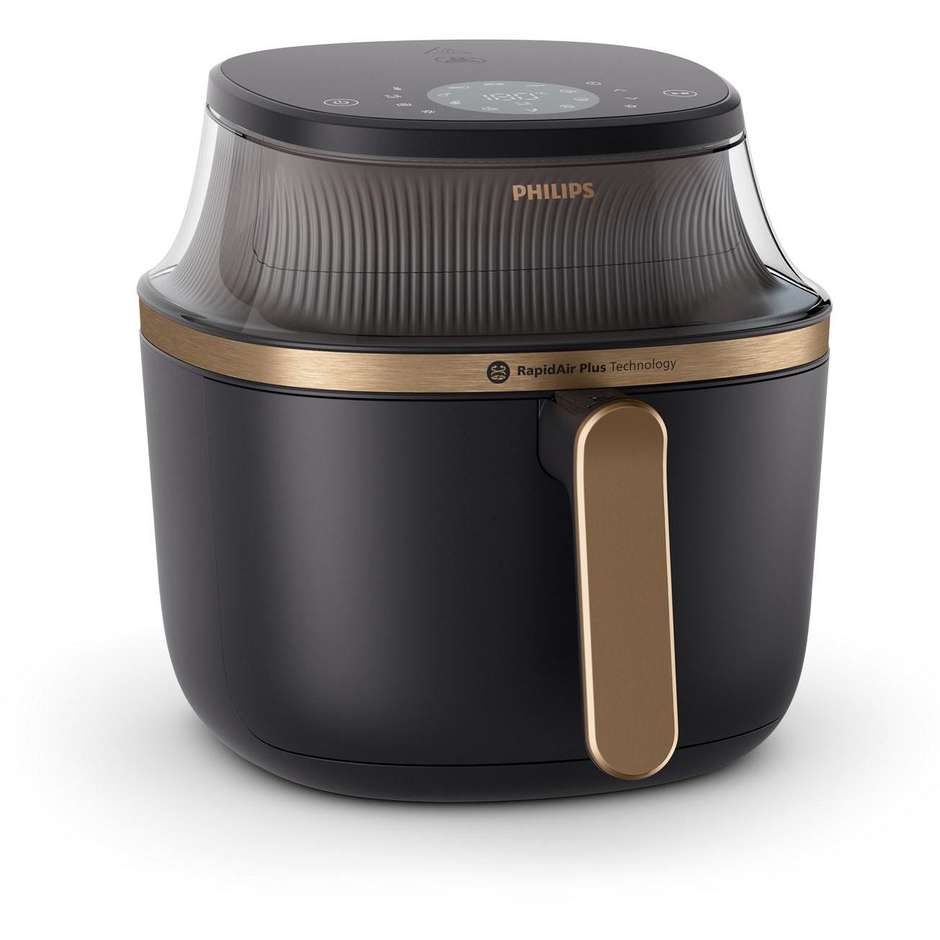 Philips NA332/00 Friggitrice ad Aria Calda 6,2 L 1700 W con Cestello Singolo Antiaderente Nero