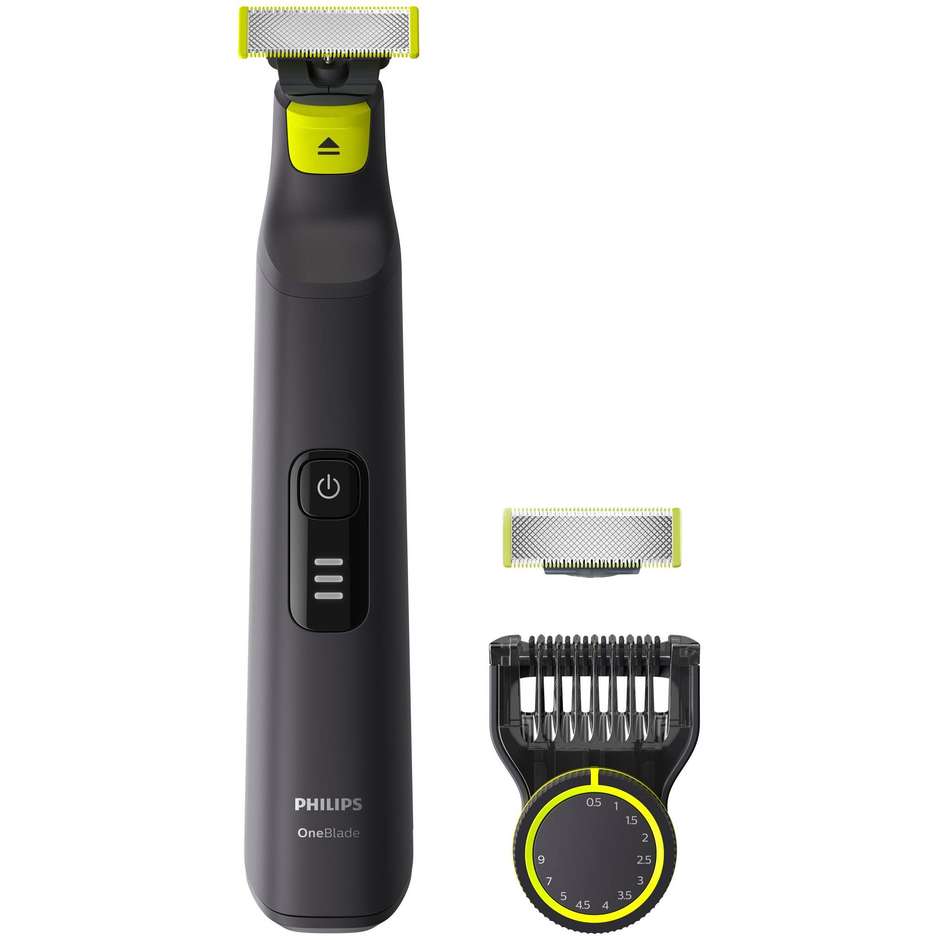 Philips QP6530/16 Rasoio Elettrico Monolama 12 Modalità colore nero e giallo