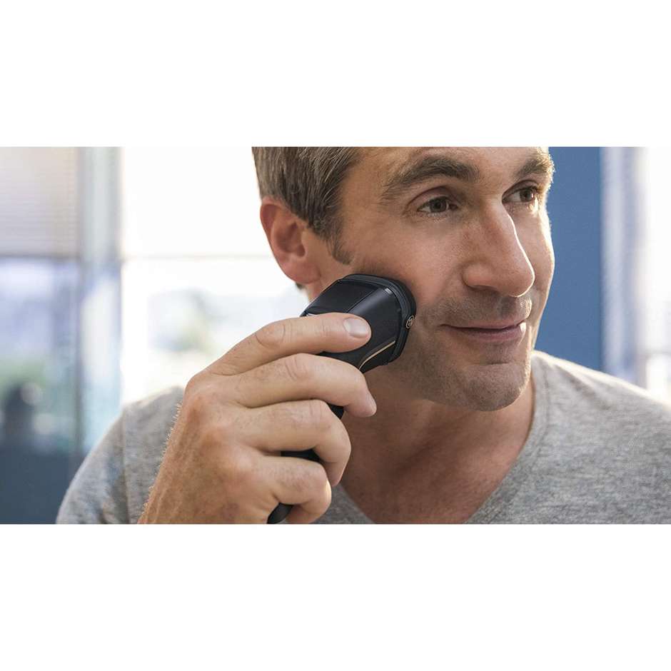 Philips S3333/54 Series 3000 Rasoio elettrico ricaricabile Wet & Dry colore nero e oro