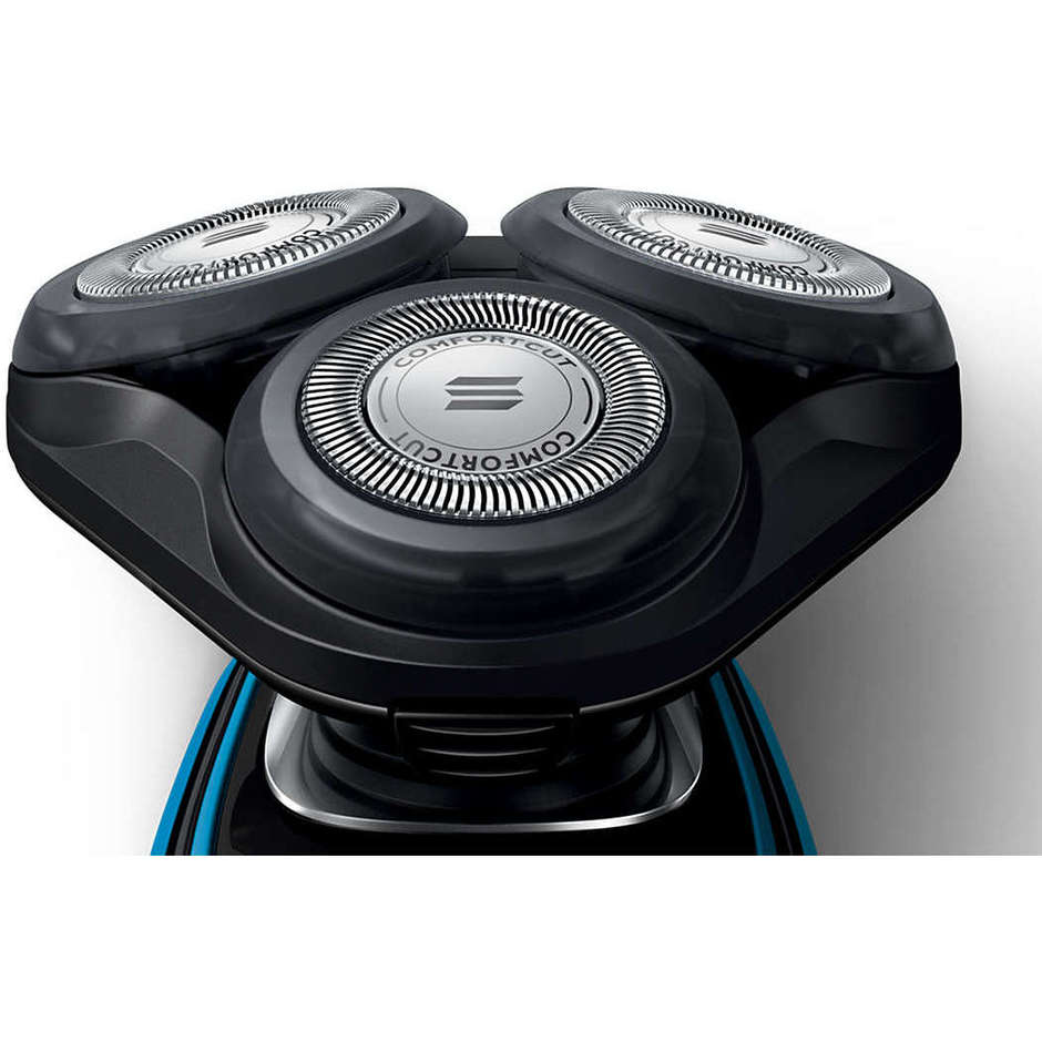 Philips S5050/64 AquaTouch rasoio elettrico Wet & Dry autonomia 30 min colore nero e blu