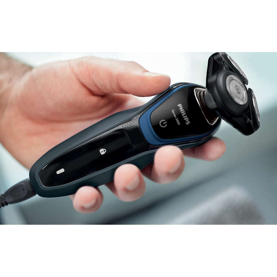 Philips S5100/06 Shaver rasoio elettrico per rasatura a secco blu, grigio, nero