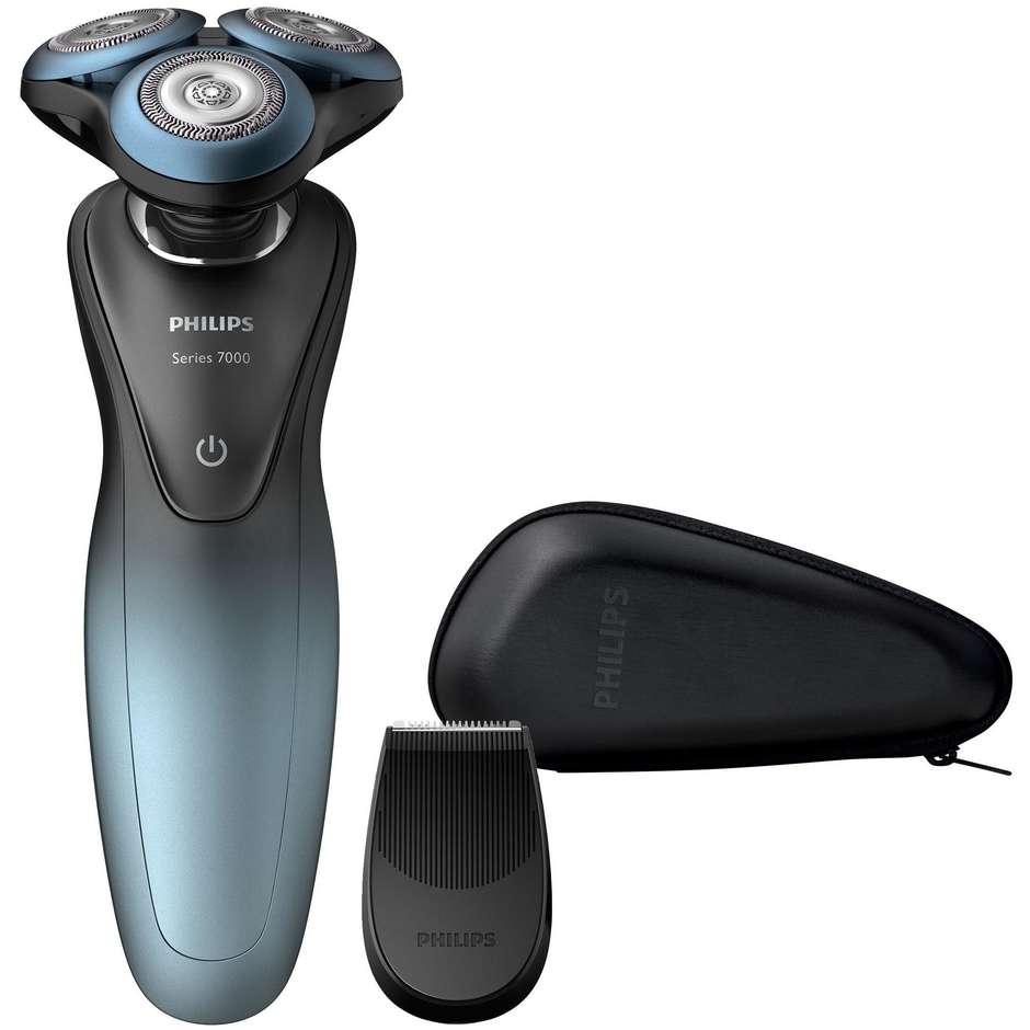 Philips S7930/16 Rasoio per barba Wet&Dry Ricaricabile Autonomia 50 min colore Nero, Blu