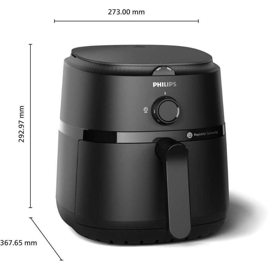 Philips Serie 1000 NA120/00 Airfryer Friggitrice ad Aria Compatta 4.2 L 1500 W RapidAir Nero