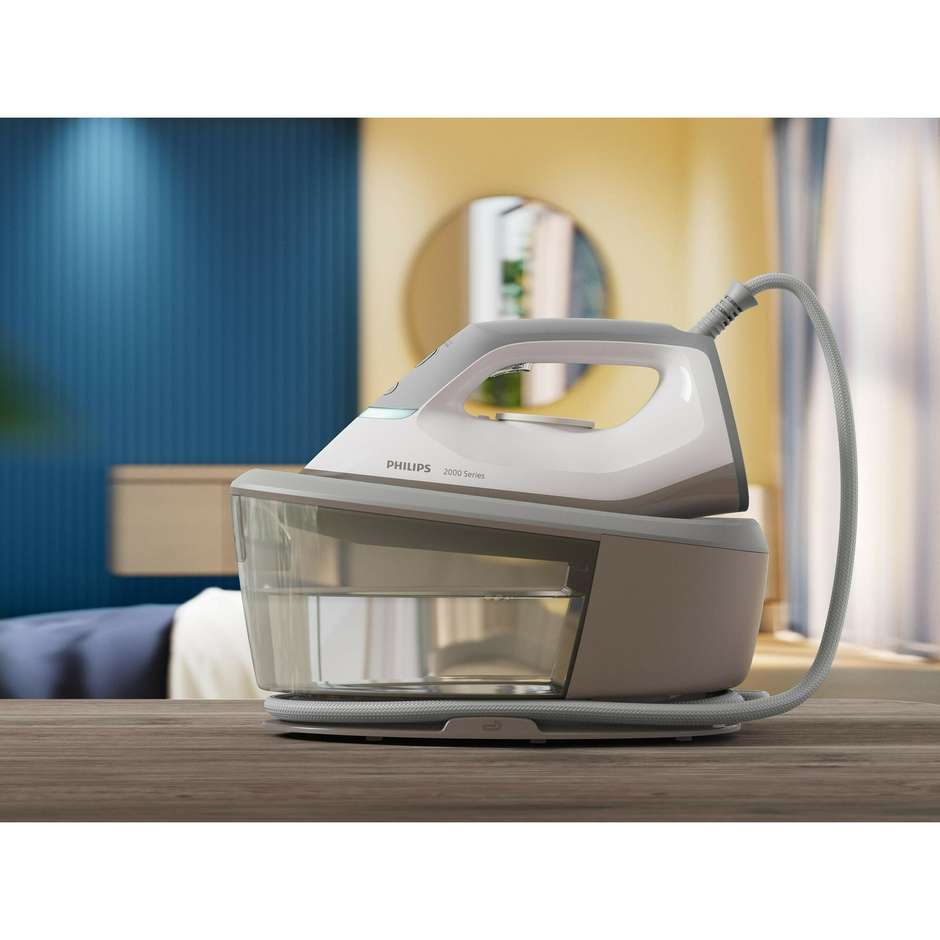 Philips Serie 2000 PSG2000/80 Ferro Generatore di Vapore Piastra Ceramica 2400 W 6 Bar 1,4 L Grigio