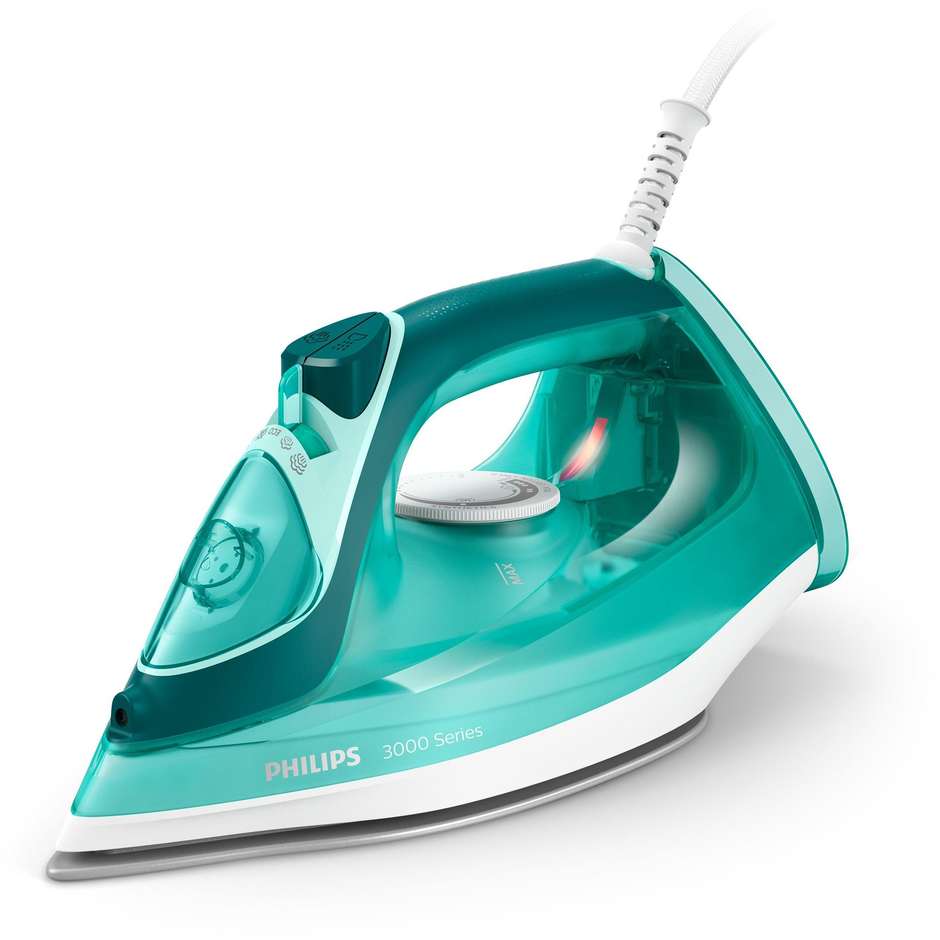 Philips Serie 3000 DST3030/70 Ferro Vapore 2400W Colpo 180g Ceramica Verde Acquamarina