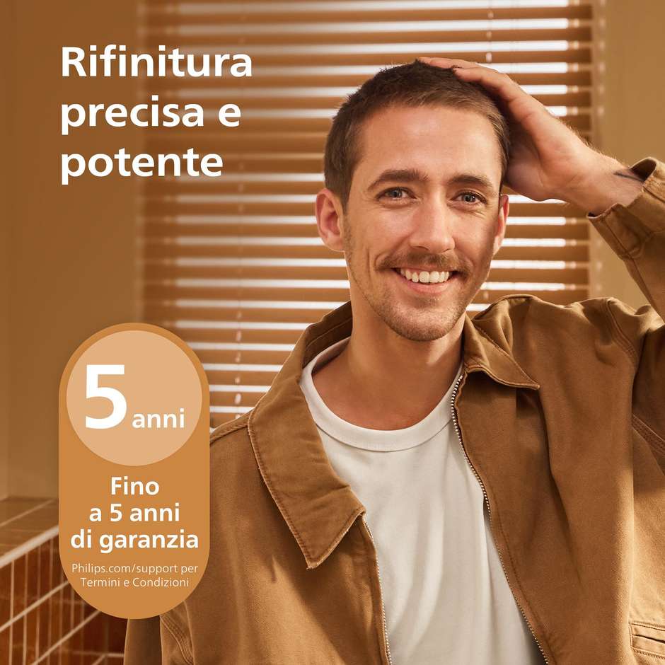 Philips Serie 3000 HC3734/15 regolacapelli con cavo beige, lame DualCut e pettine regolabile