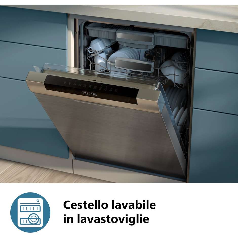 Philips Serie 3000 NA332/00 Airfryer con Finestra Visiva 6.2 L 1700 W 16 Programmi Nero