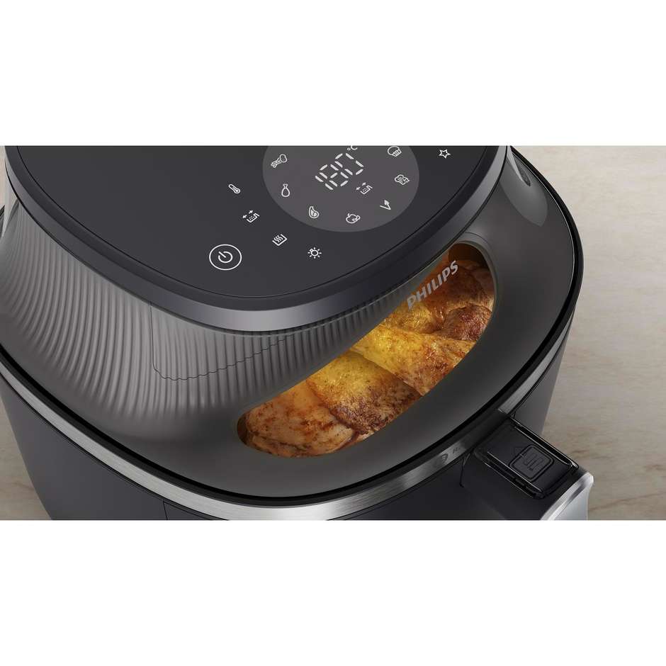 Philips Serie 3000 NA332/00 Friggitrice ad Aria 6,2 L 1700 W con Finestra Visiva e 16 Programmi - Nero