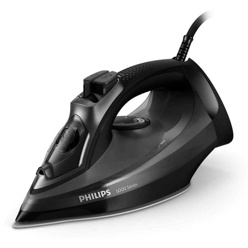 Philips Serie 5000 DST5040/80 Ferro da Stiro a Vapore Piastra SteamGlide Plus 2600 W Grigio e Rame