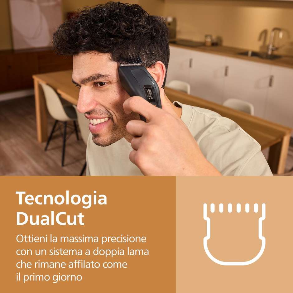 Philips Serie 5000 HC5733/15, regolacapelli senza filo nero