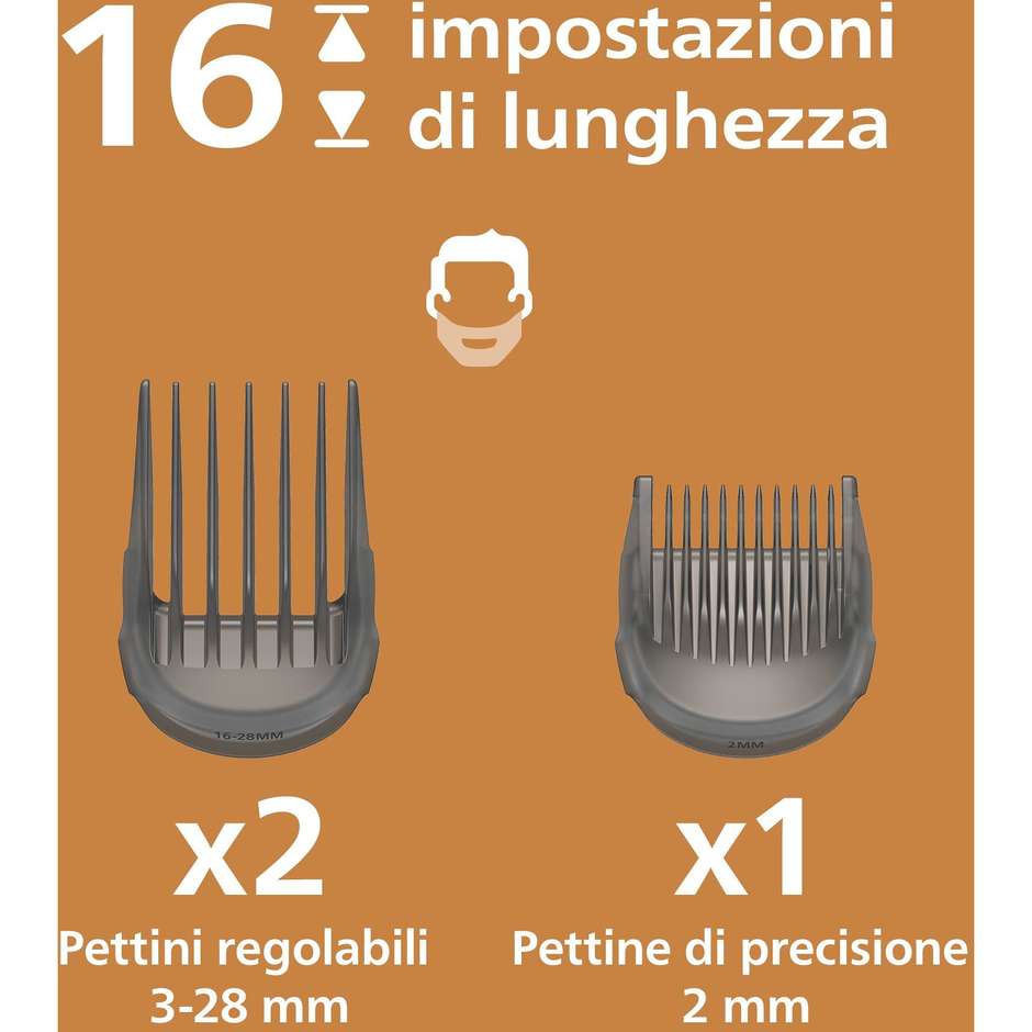 Philips Serie 5000 HC5733/15, regolacapelli senza filo nero