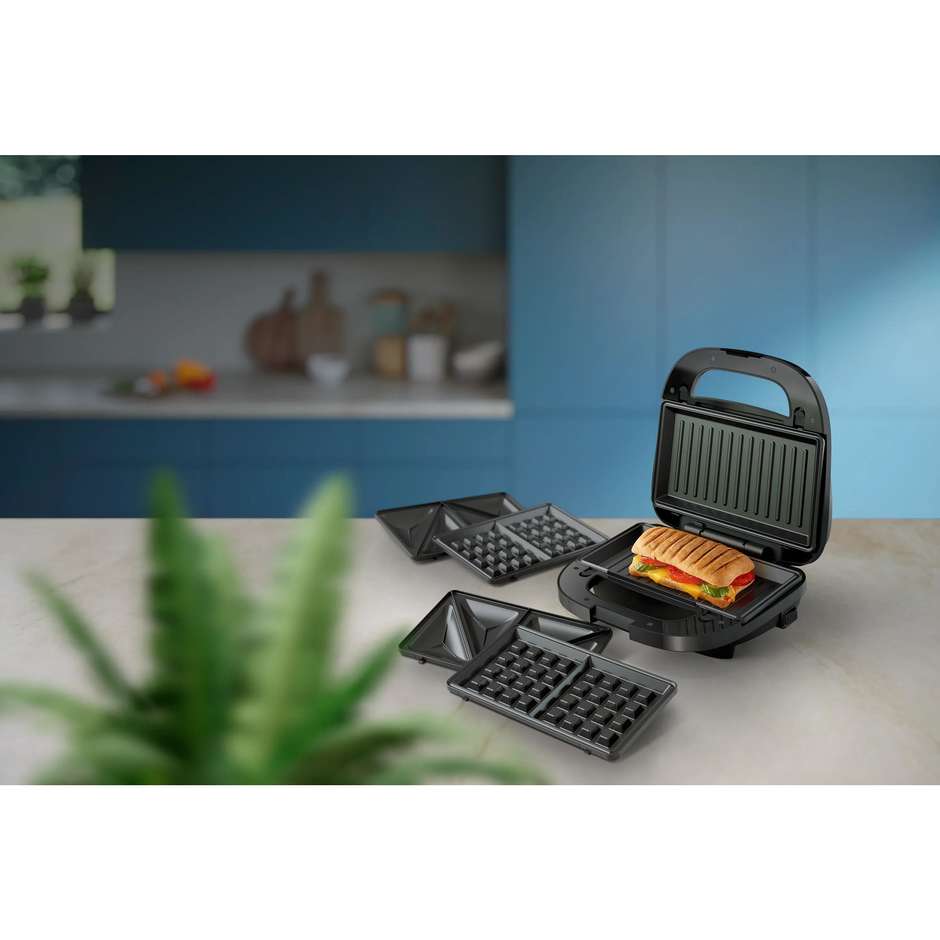 Philips Serie 5000 HD2350/80 Tostiera 3 in 1 750 W con piastre rimovibili