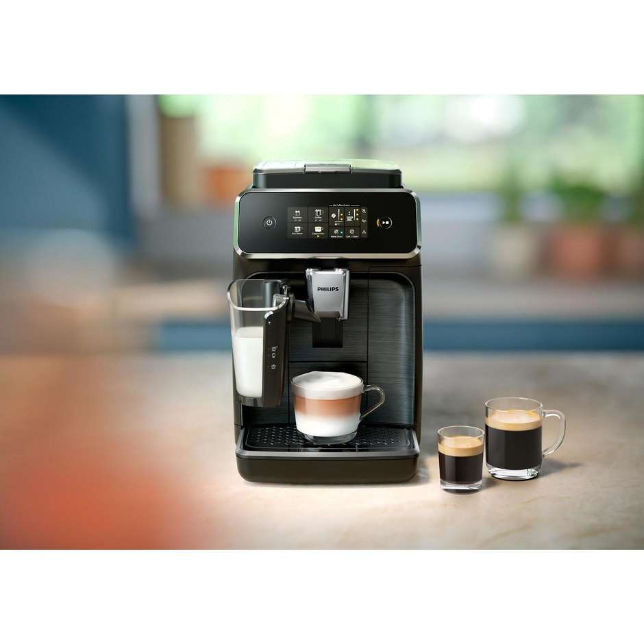 Philips Series 2300 LatteGo EP2334/10 Macchina da caffè automatica 4 bevande Colore Nero