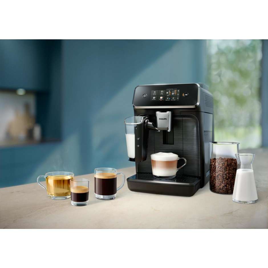 Philips Series 2300 LatteGo EP2334/10 Macchina da Caffè Automatica in Chicchi 15 Bar Nero