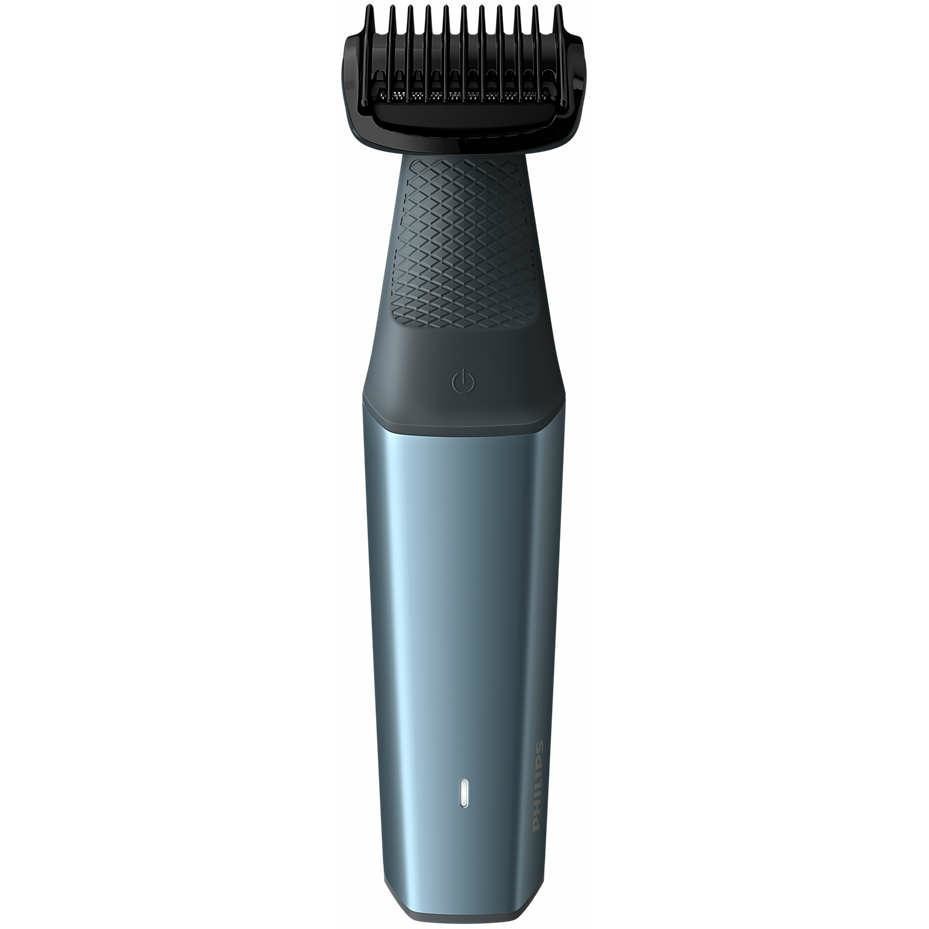 Philips Series 3000 BG3027/05 Bodygroom Rifinitore impermeabile per corpo e inguine + Accessori Wet & Dry Colore Nero, Blu