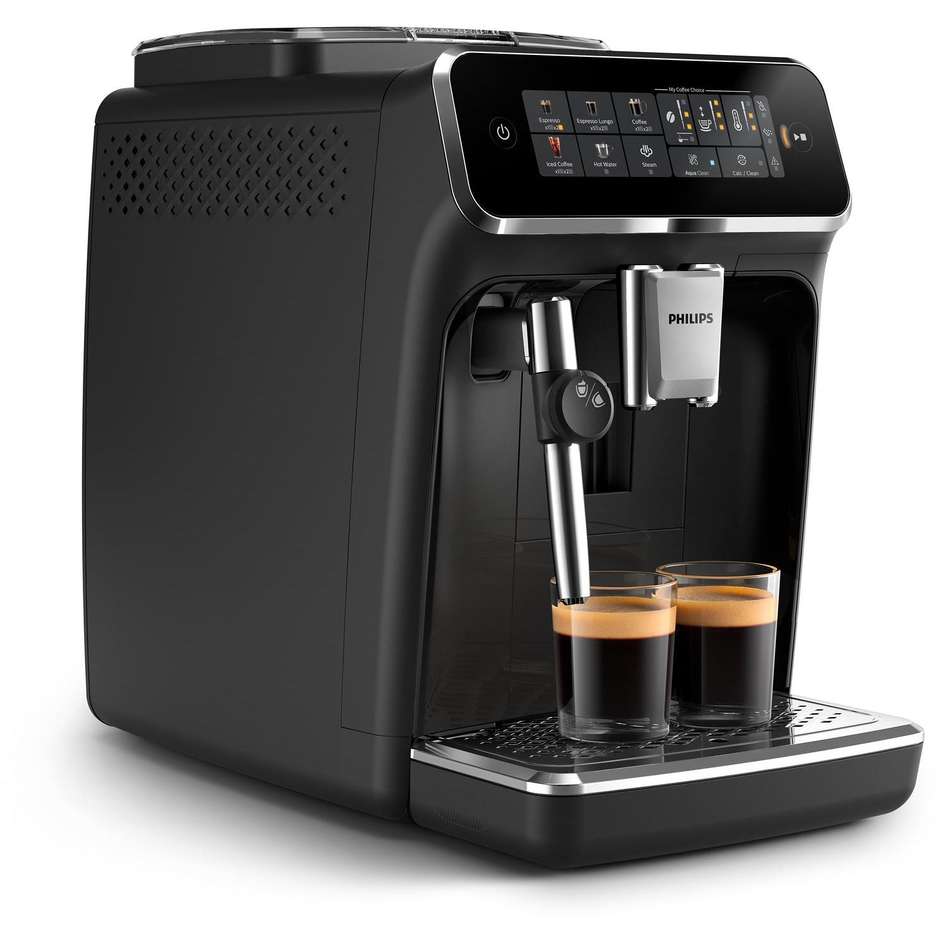 Philips Series 3300 EP3321/40 Macchina da Caffè Automatica con Macine in Ceramica, 15 bar, 1500 W, Nero