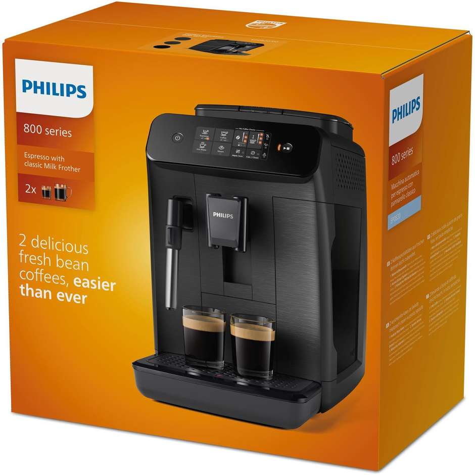 Philips Series 800 EP0820/00 Macchine da caffè automatica Potenza 1500 W Colore Nero