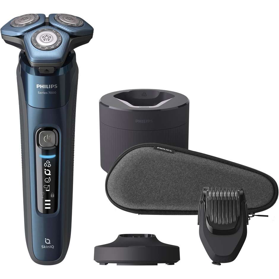 Philips Shaver Serie 7000 S7786/59 Rasoio Elettrico Wet & Dry con Quick Clean Pod e Connessione Bluetooth