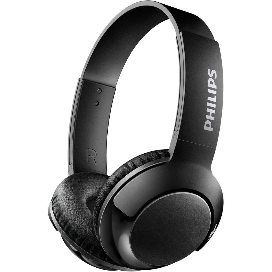 Philips SHB3075 BASS+ Cuffie Sovrauricolari Wireless con microfono Autonomia 12 ore colore Nero