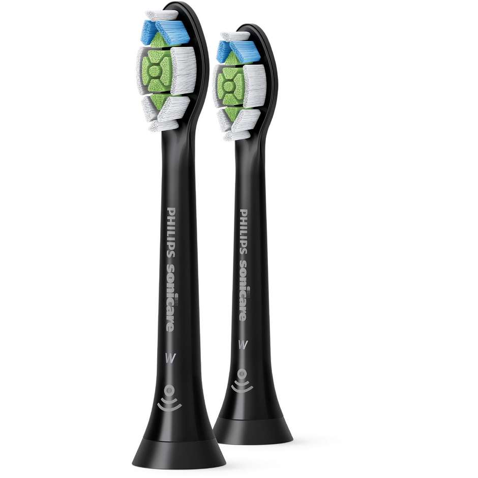 Philips Sonicare HX6062/88, 2 testine nere ad aggancio