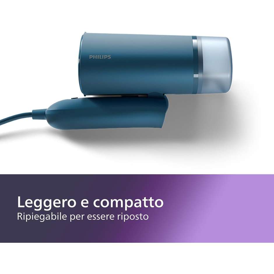 Philips STH3000/20 Stiratore Verticale Portatile Compatto Pieghevole 1000 W Bianco e Verde