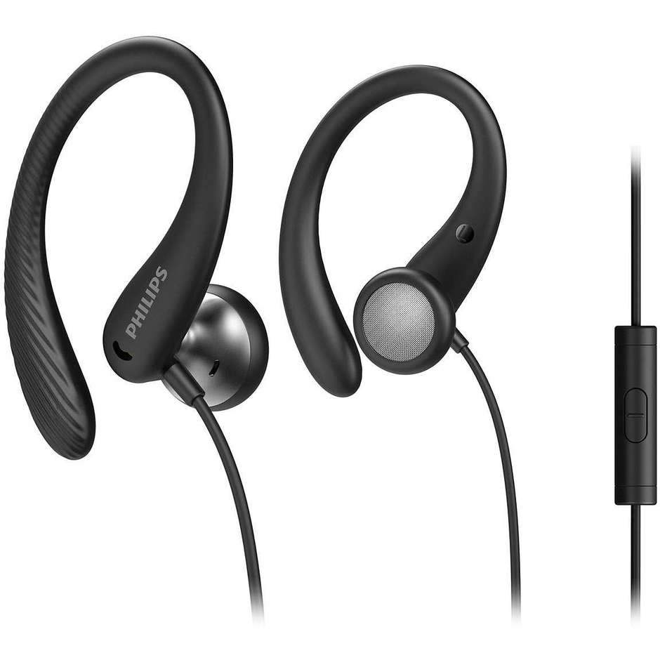 Philips TAA1105BK/00 Cuffie con Filo per Fitness e Sport Supporti per l'orecchio Flessibili Colore Nero