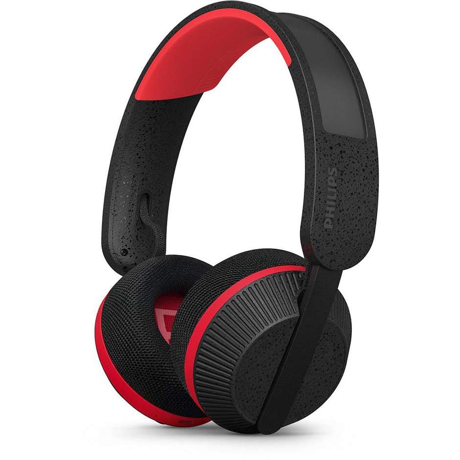 PHILIPS TAA6219/00 Cuffie Wireless Bluetooth con Microfono Integrato Autonomia 80 Colore Black,Red
