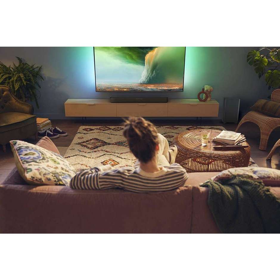 Philips TAB5309/10 Soundbar con Subwoofer per TV Nero